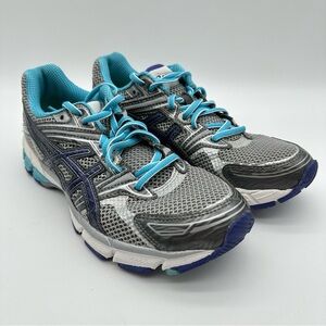 Asics GT1000 Women's Gray and Teal Running Shoes